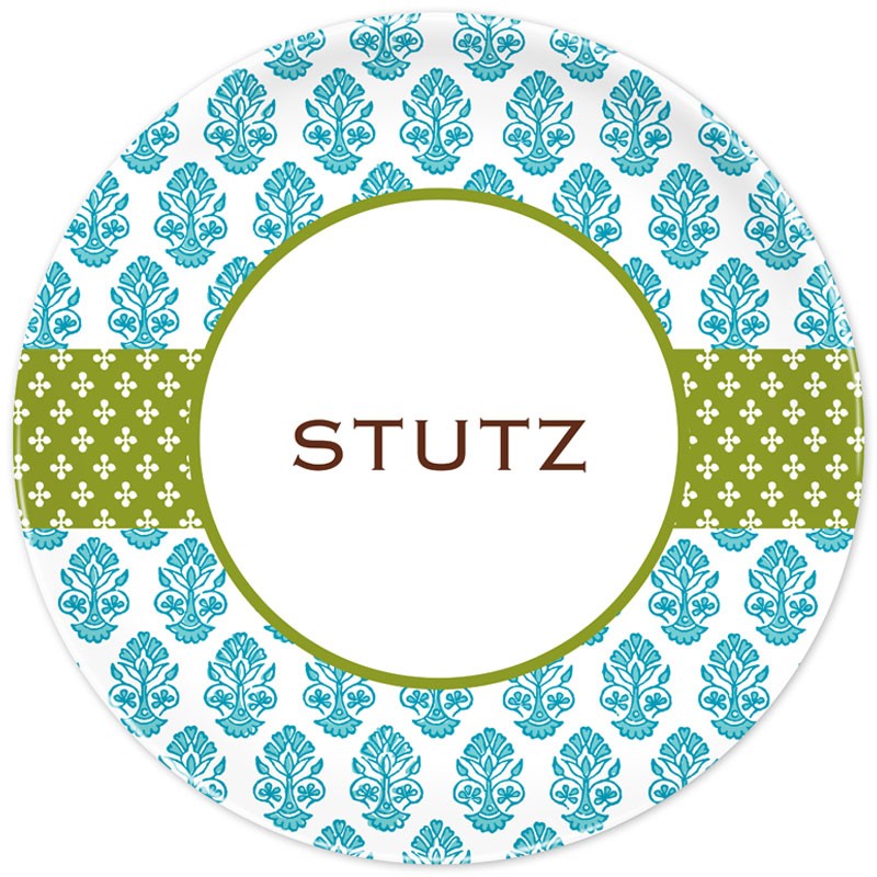 boatman geller beti teal plate