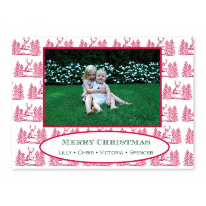 forest of deer holiday cards