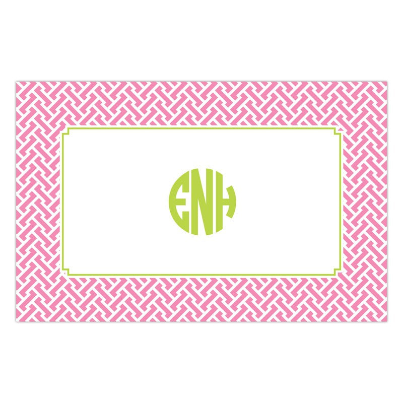 boatman geller stella pink placemat