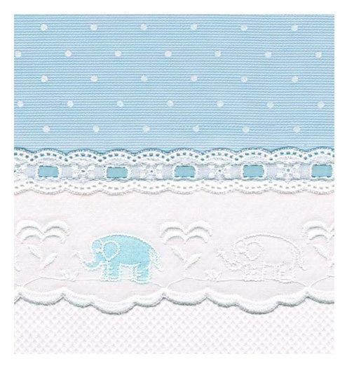 aralie and pitter patter blue crib bedding by blauen