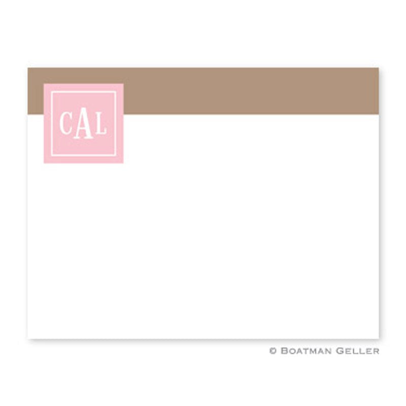 boatman geller peyton pink small flat notecard