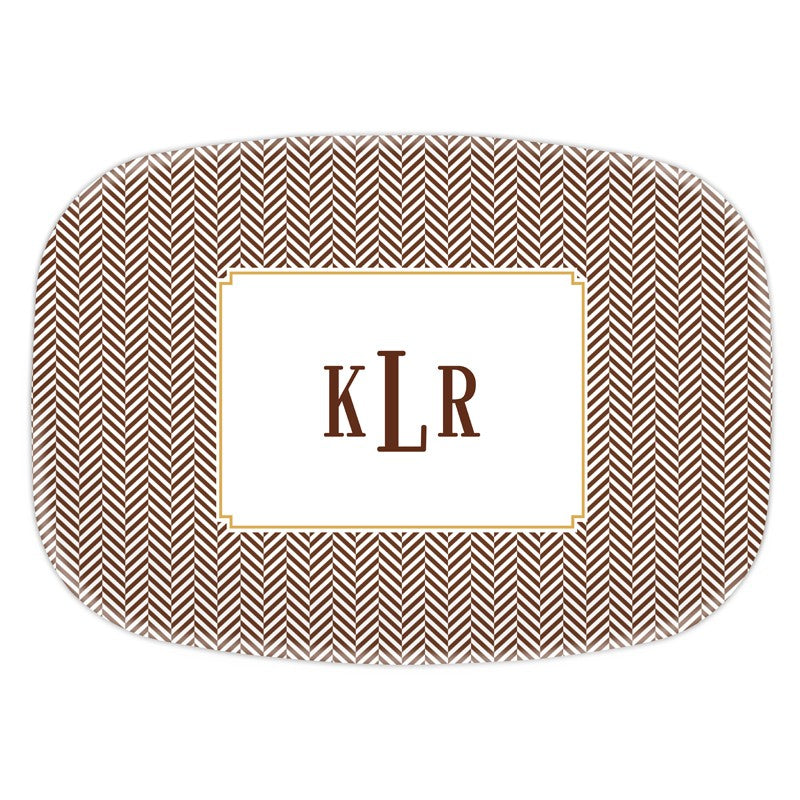 boatman geller herringbone chocolate platter