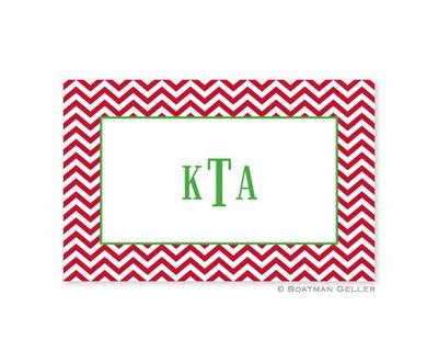 boatman geller chevron red disposable placemats