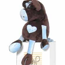 chocolate and blue pig by moncalin