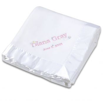 personalized fleece blanket - garden