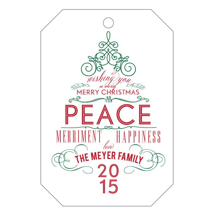 haute papier letterpress gift tag t69