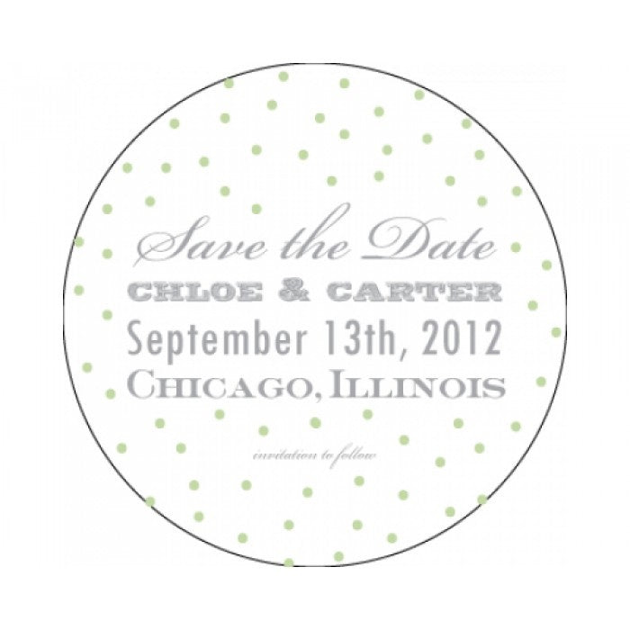 chloe & carter save the date card