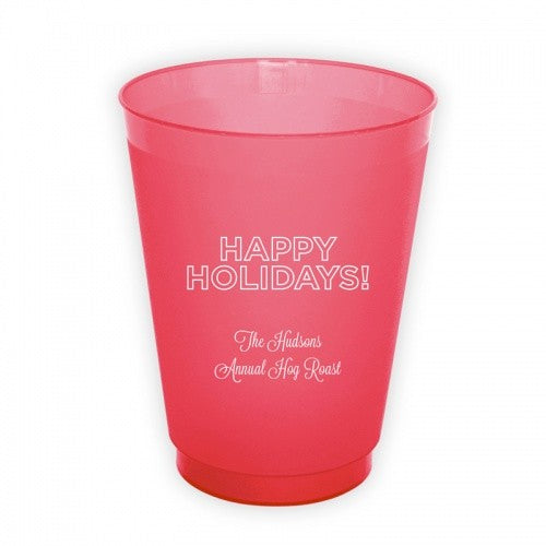 Holidays Outlined Round Cups