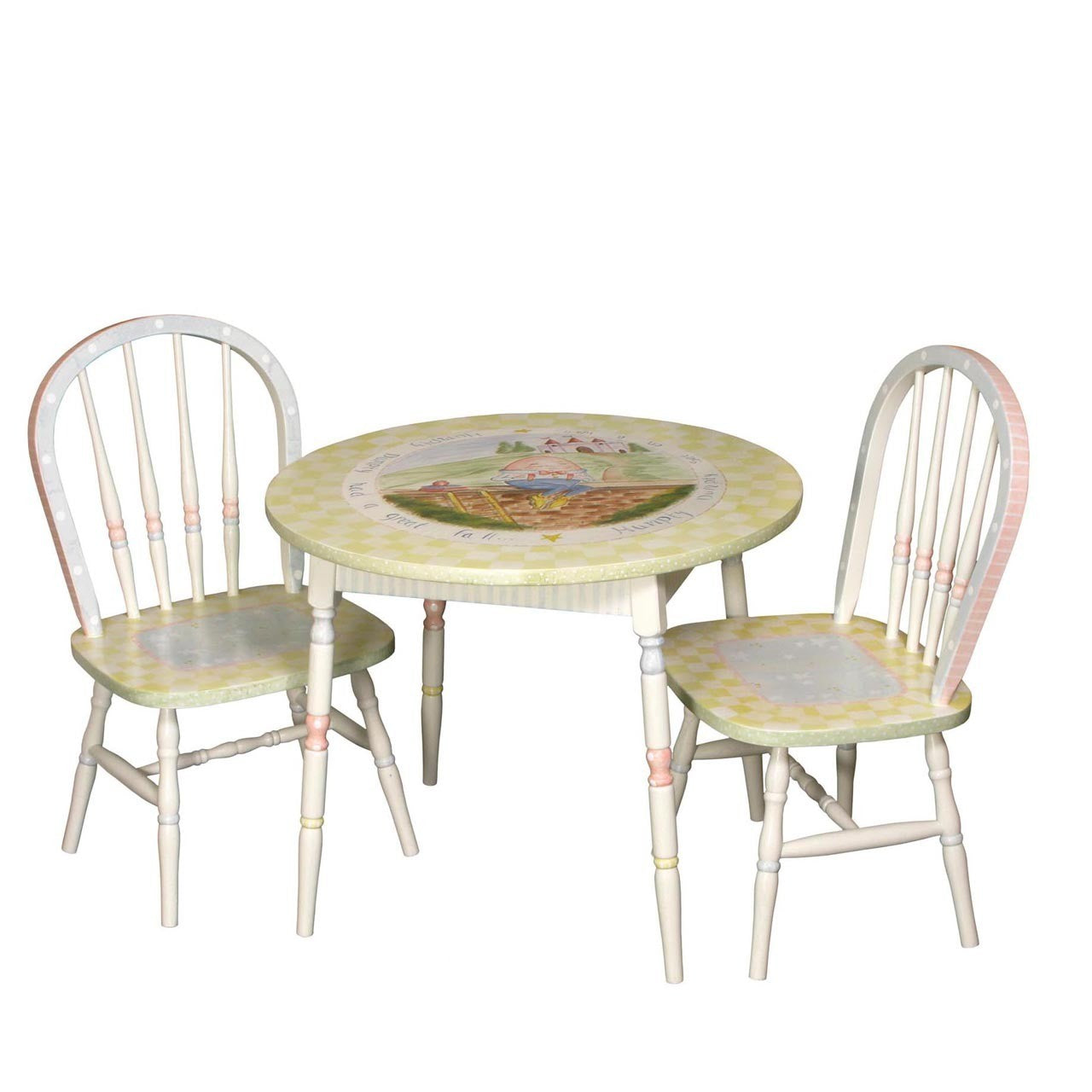 Round Play Table and Chair Set - Nursery Rhymes