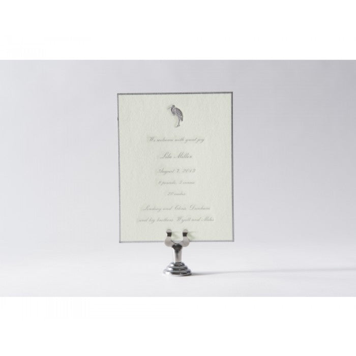 engraved baby announcement - lila miller