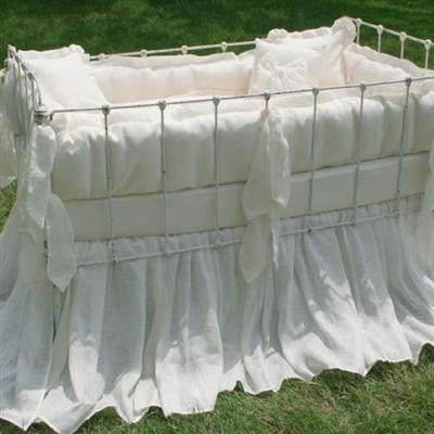 sorrento organic cotton crib bedding (custom colors available)  (contact us for pricing)