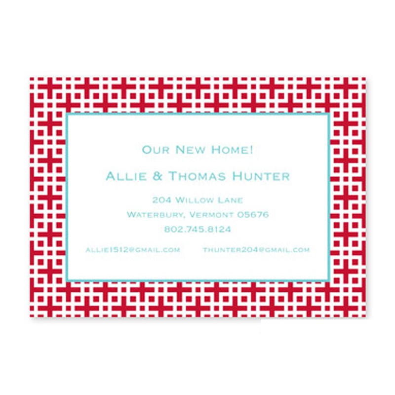 boatman geller lattice cherry large flat notecard