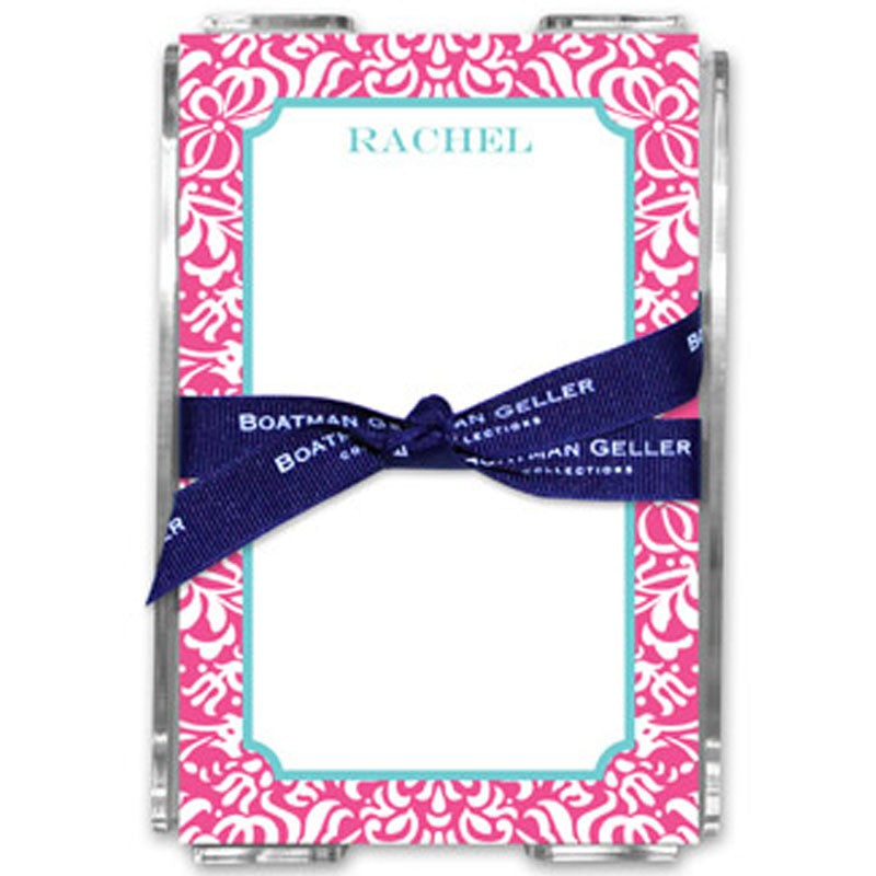 boatman geller chloe raspberry note sheets in acrylic note sheets