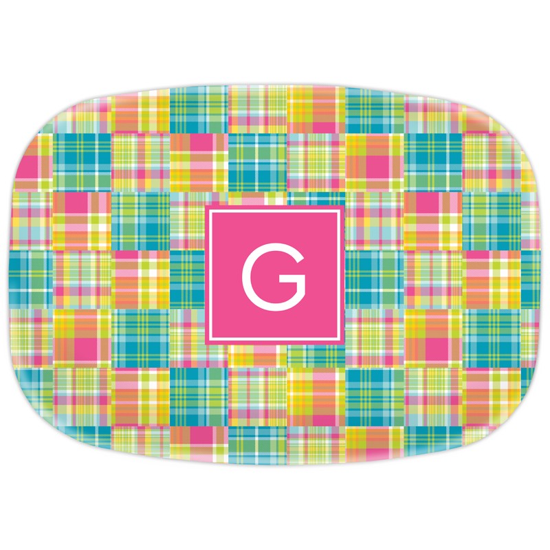boatman geller madras patch bright platter