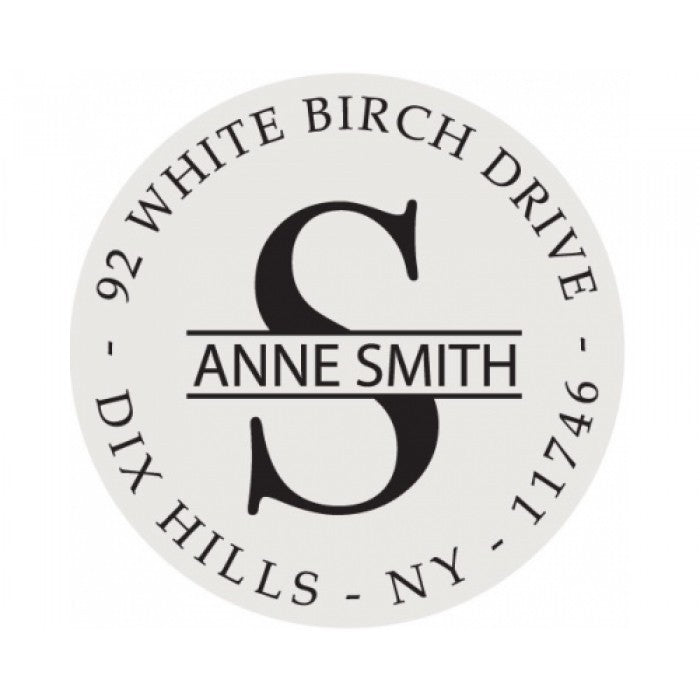 the smith self - inking circle stamp