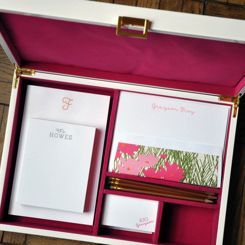 haute papier v2 fuchsia stationery wardrobe