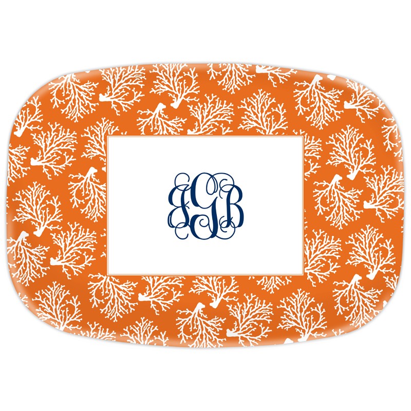 boatman geller coral repeat platter