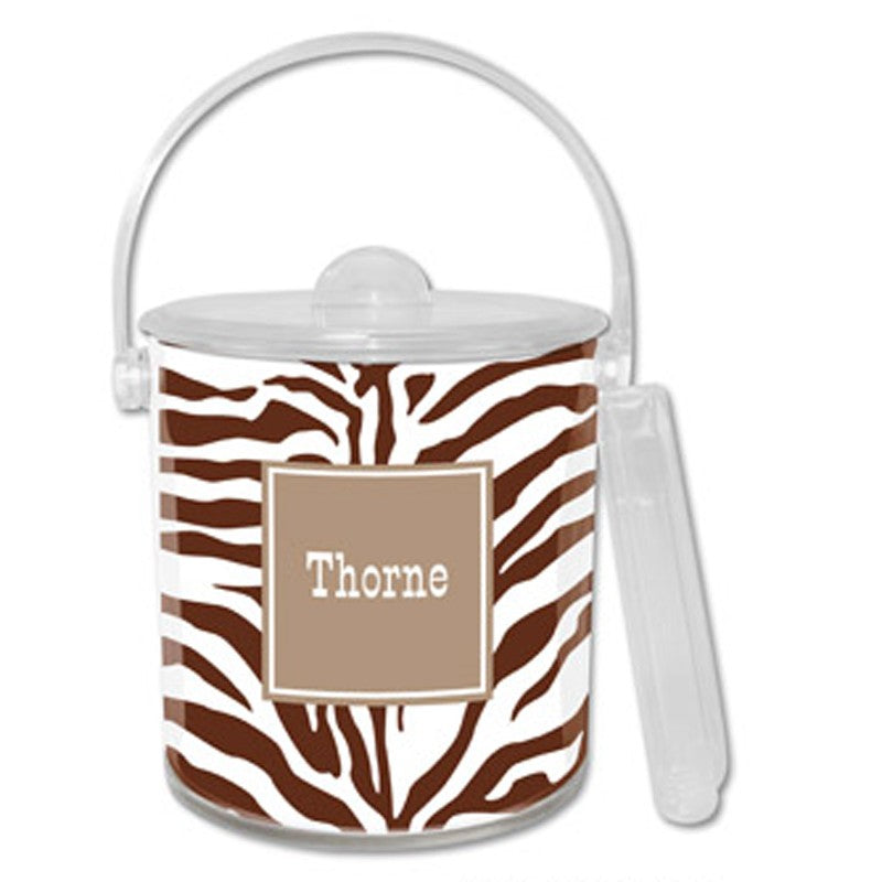 boatman geller zebra chocolate ice bucket