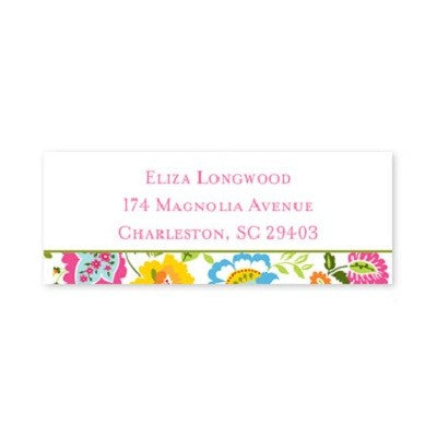 boatman geller bright floral address labels