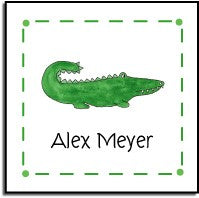 personalized stickers s  green gator