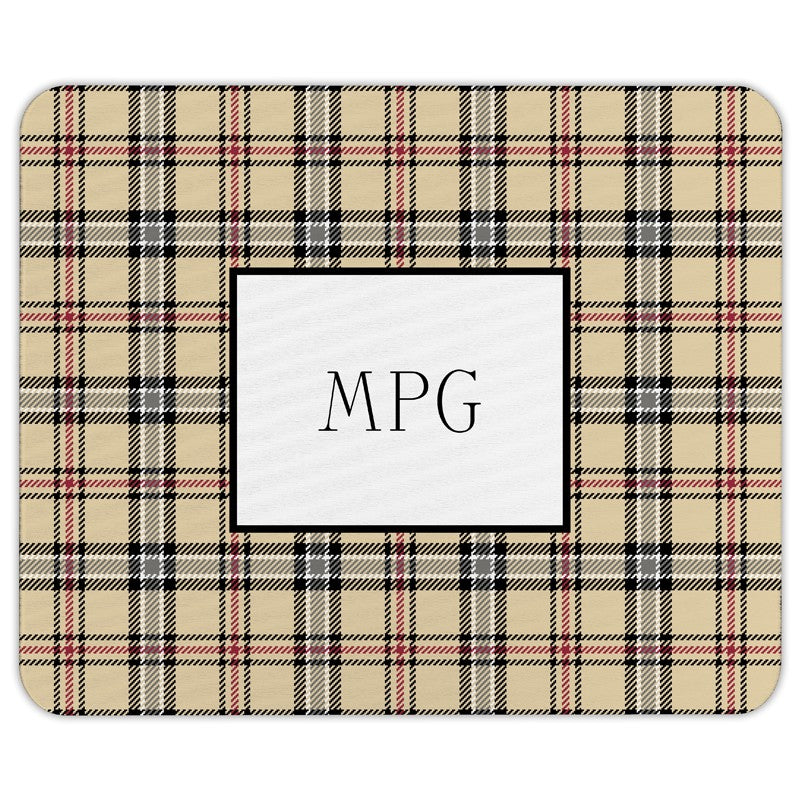 boatman geller town plaid mouse pad