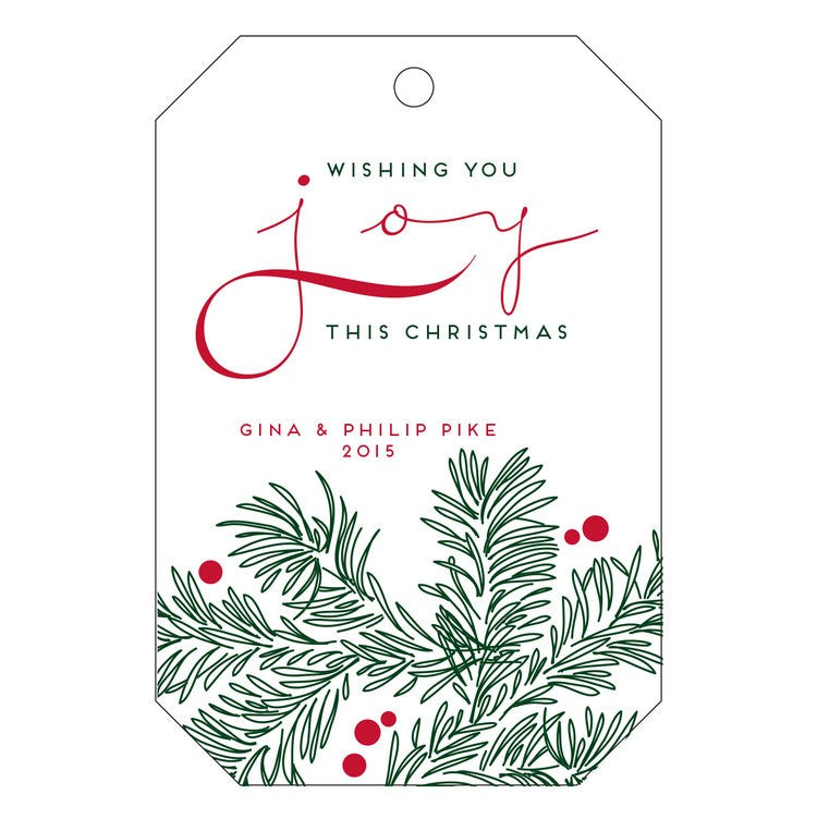 haute papier letterpress gift tag t34