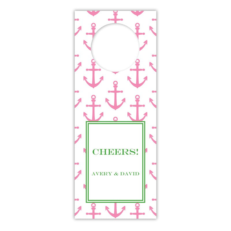 boatman geller anchors pink wine tags