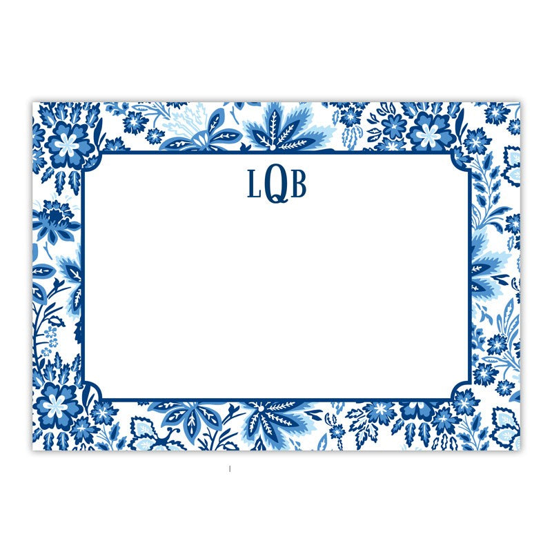 boatman geller classic floral blue large flat