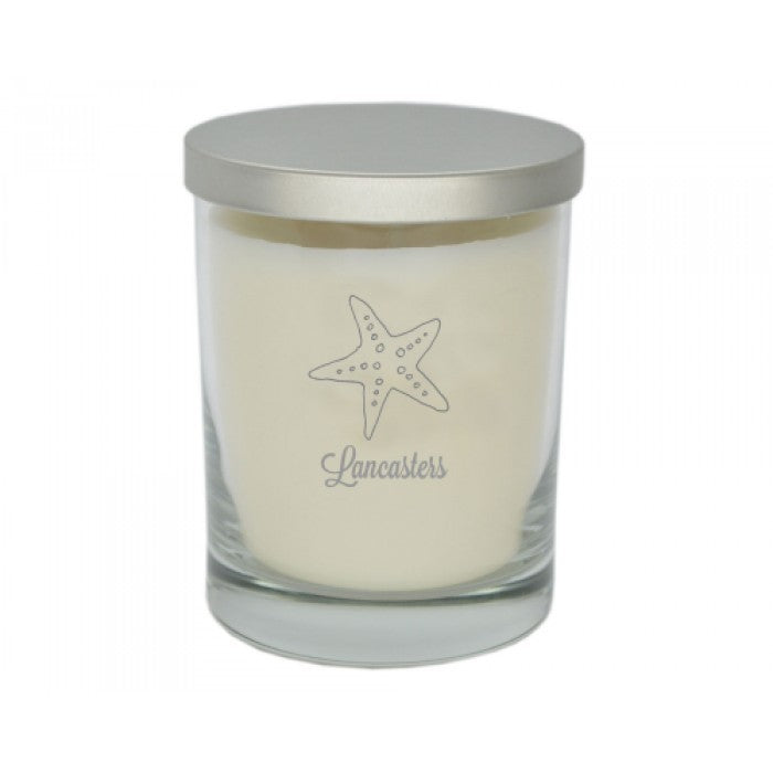 starfish glass soy candle