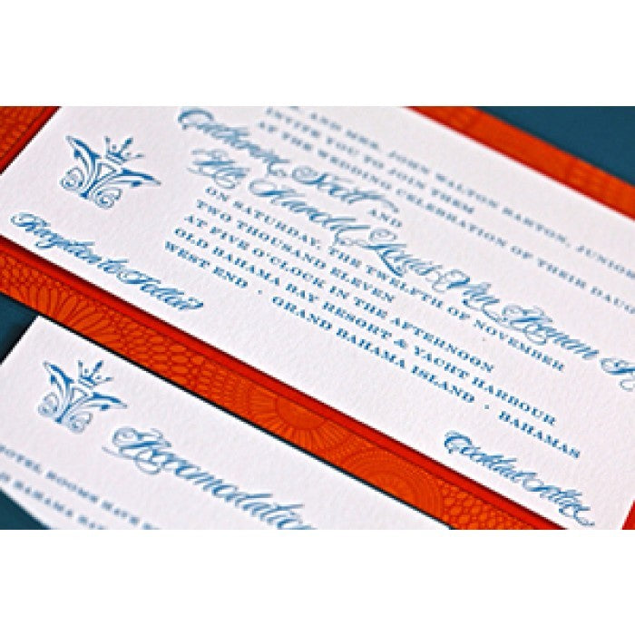 catherine & harold wedding main invitation