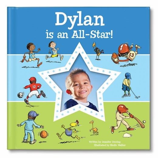 I'm an all-star personalized book (blue)