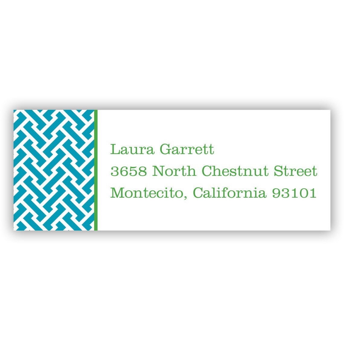 boatman geller stella turquoise address labels