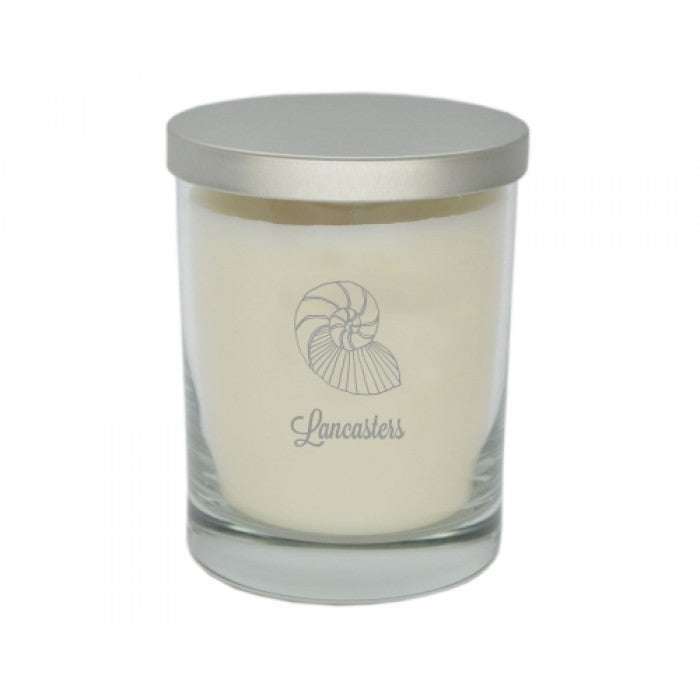 shell glass soy candle