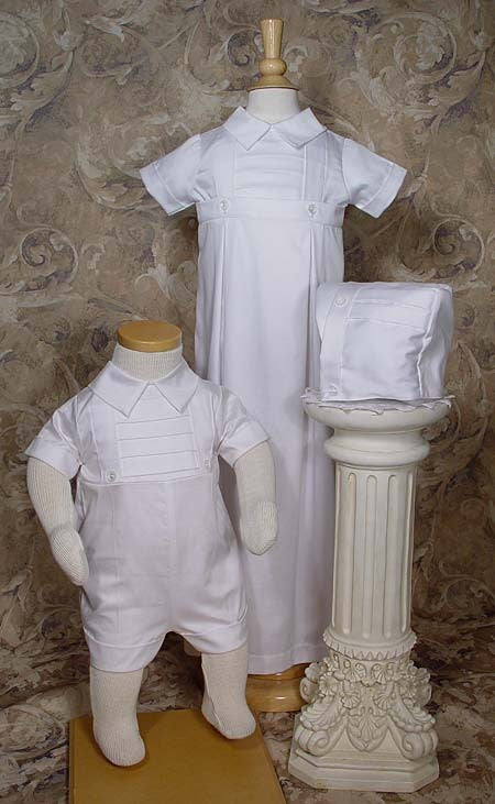 boys sateen romper with button shirt