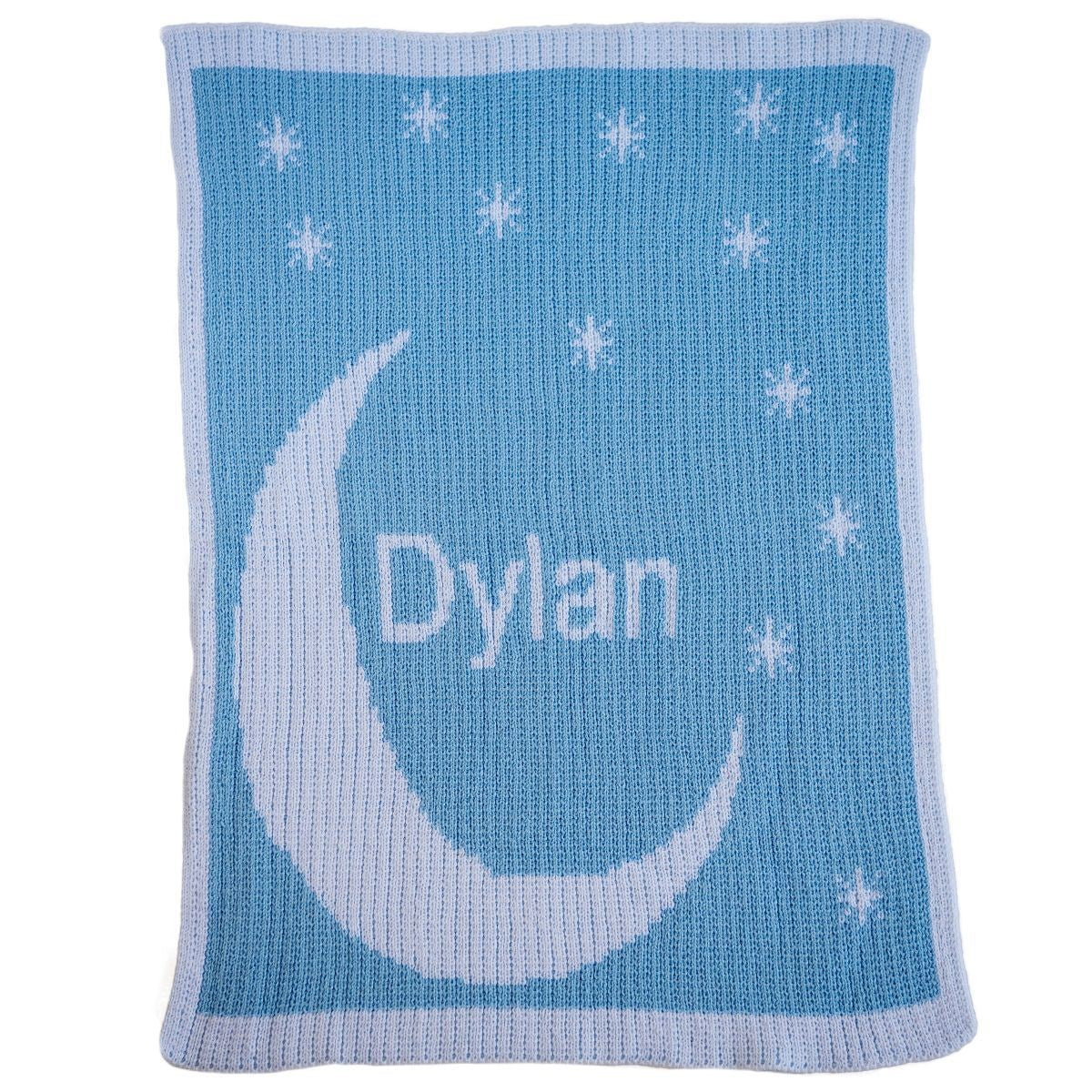 personalized moon & stars baby blanket