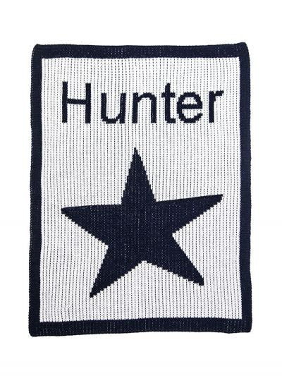personalized full blanket with star and name
