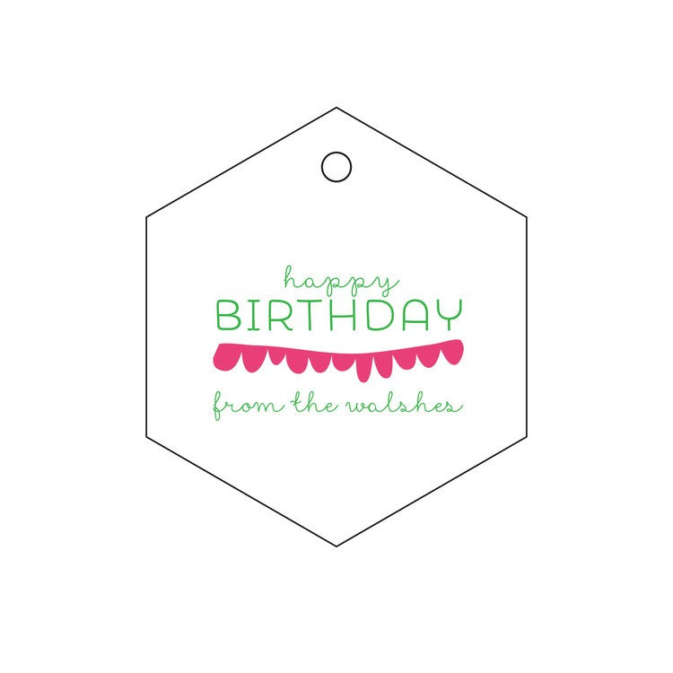 haute papier letterpress gift tag t92