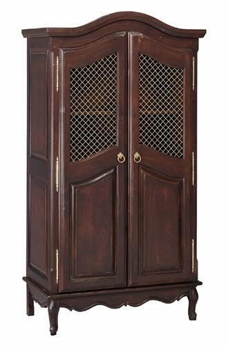 french full door armoire - wire mesh