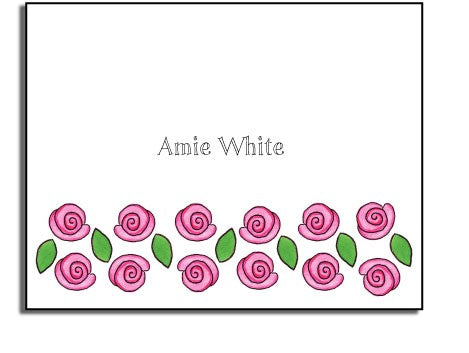 personalized everyday notes  rose garden