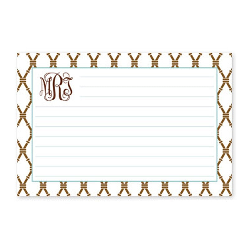 boatman geller bamboo brown & slate recipe card