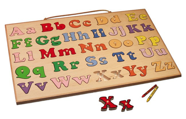 alphabet puzzle - upper and lower case