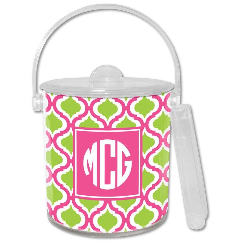 boatman geller kate raspberry & lime ice bucket