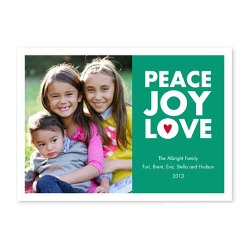 boatman geller peace joy love emerald photocard