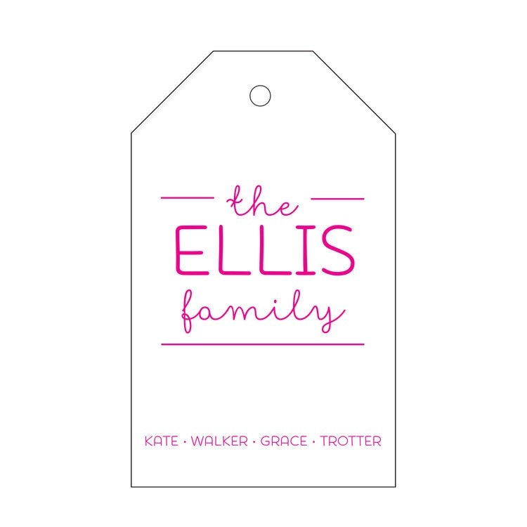 Letterpress Gift Tag-T102