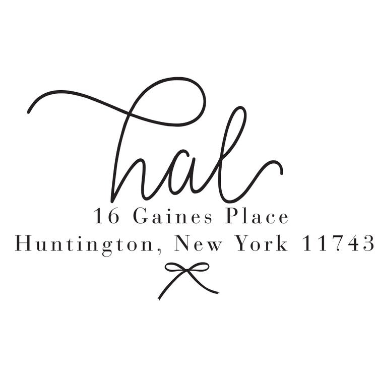 haute papier return address stamp 12