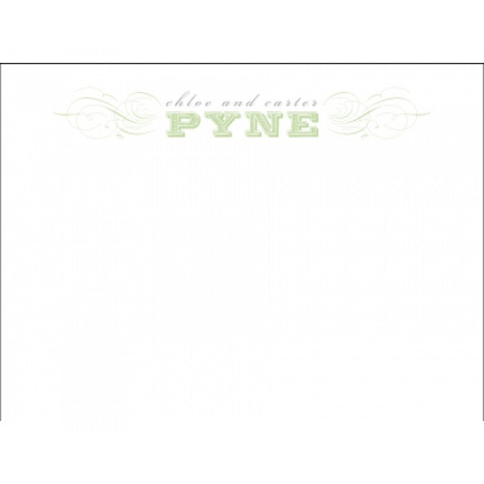 chloe & carter thank you notes card