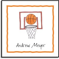 personalized stickers  basketball star