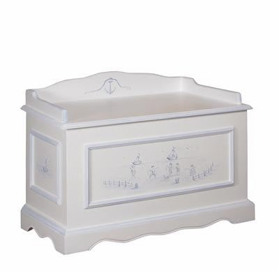 vintage toy chest (seashore toile)