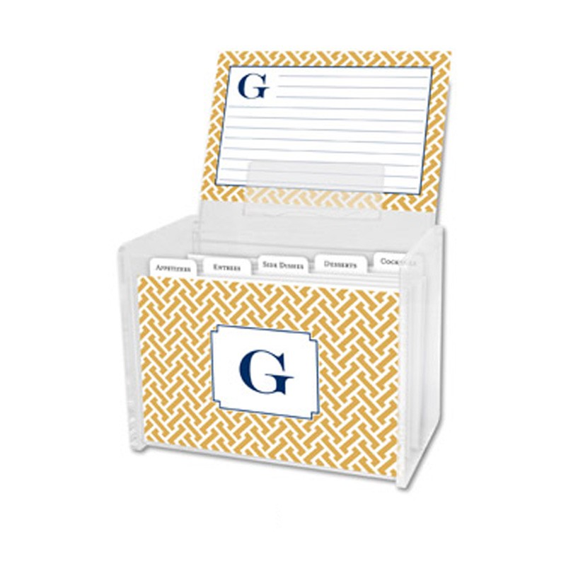 boatman geller zebra gray recipe box