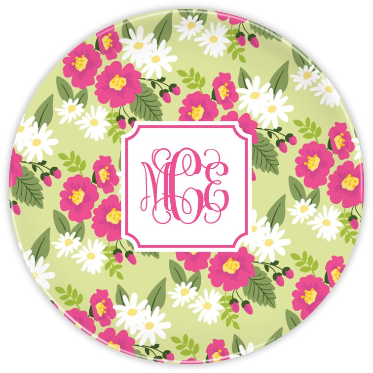 Lillian Floral Bright Plate